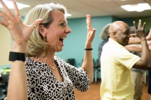 Theatre Strategies Close Up with Excited Teachers